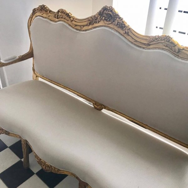 Vintage Gold Seater Lounge