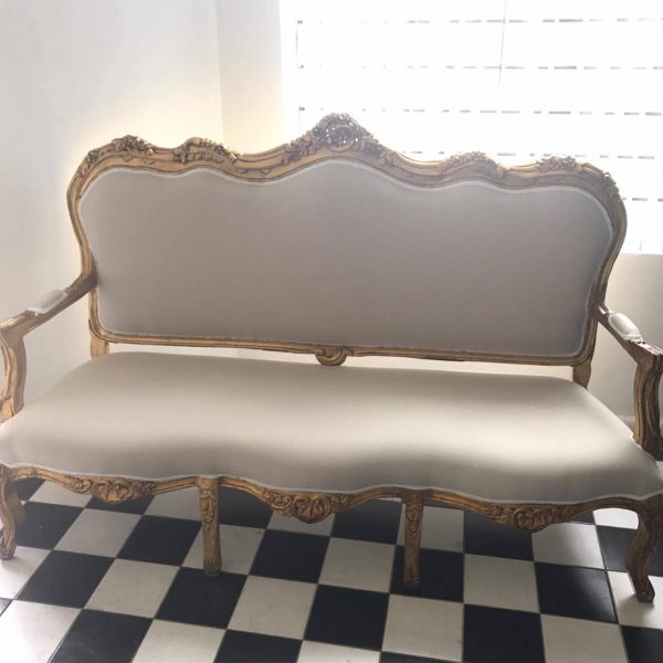 Vintage Gold Seater Lounge