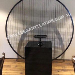 Black Round Mesh Screen 2m